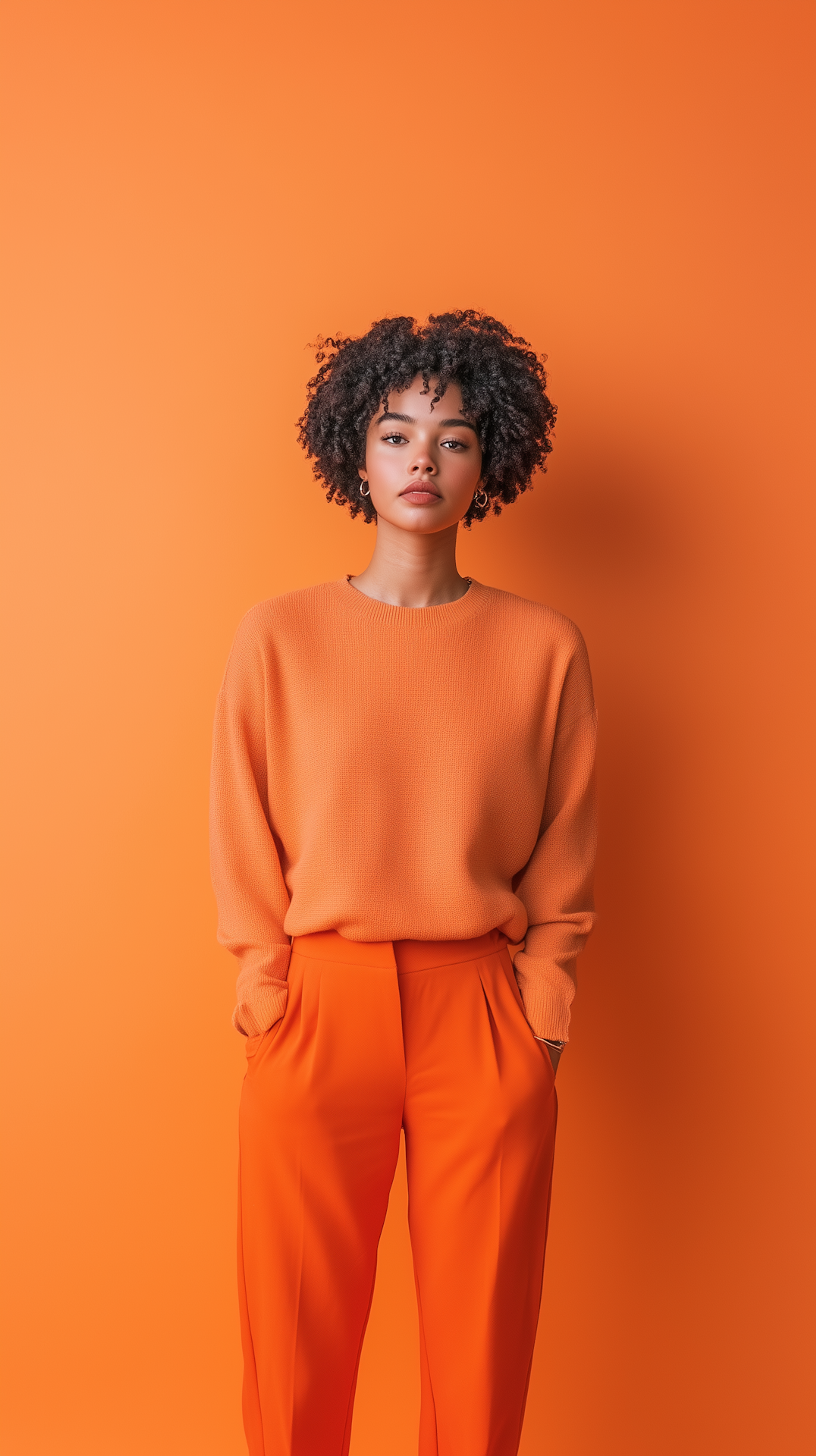 Portrait of Jamaica Torres in an orange outfit