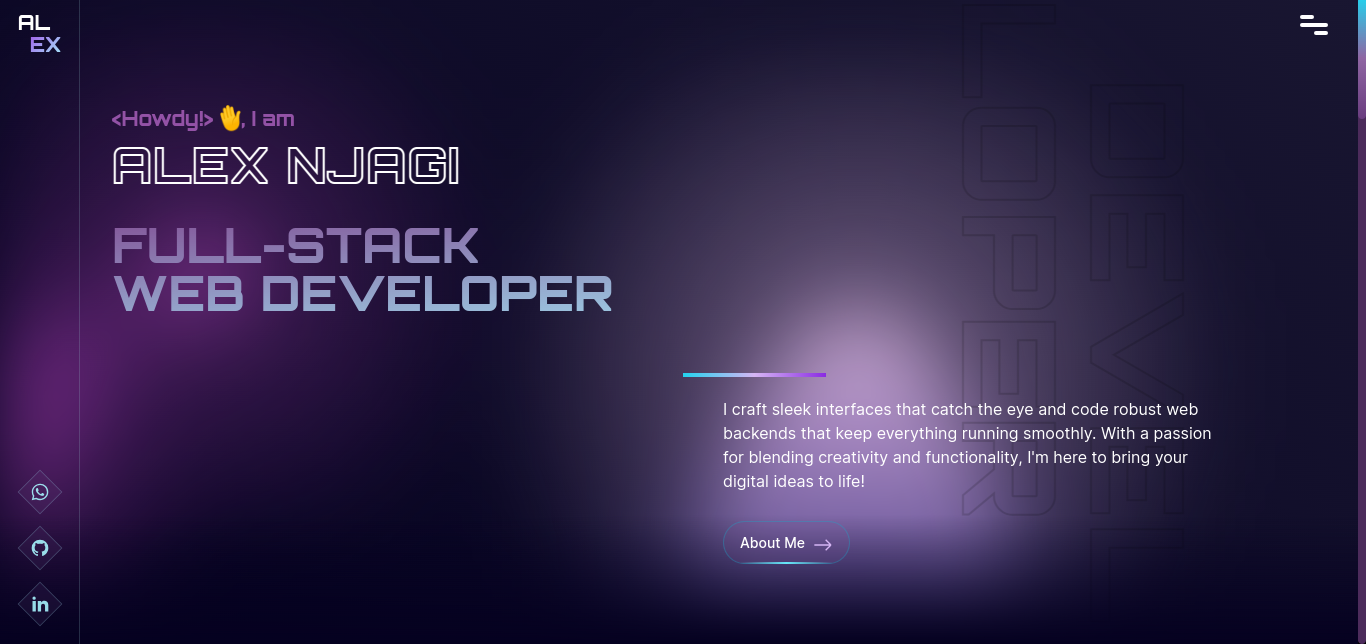 Alex Njagi Fullstack Developer Portfolio