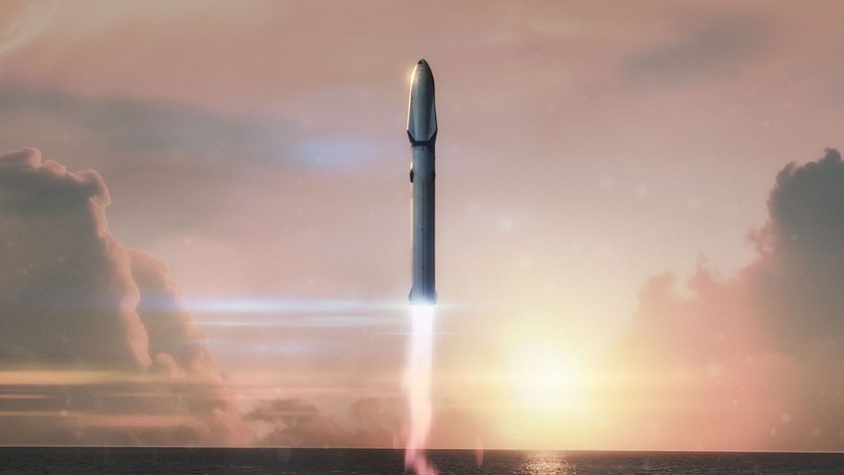 spaceX rocket illustration