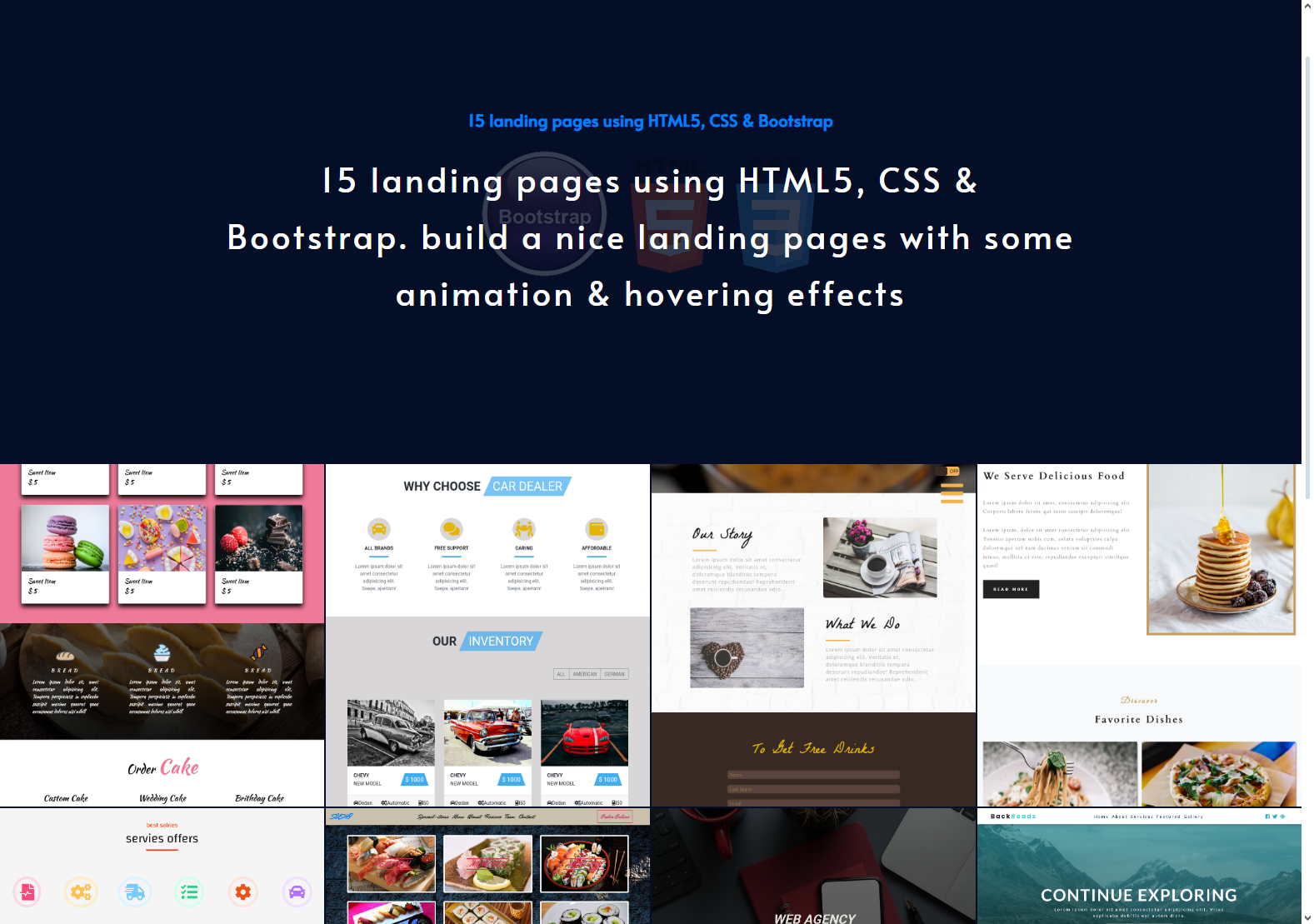 15 landing pages