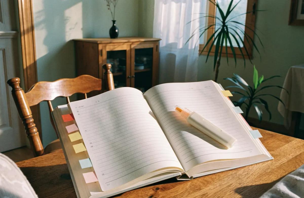 Calendrier annoté avec les étapes clés de la recherche de logement étudiant