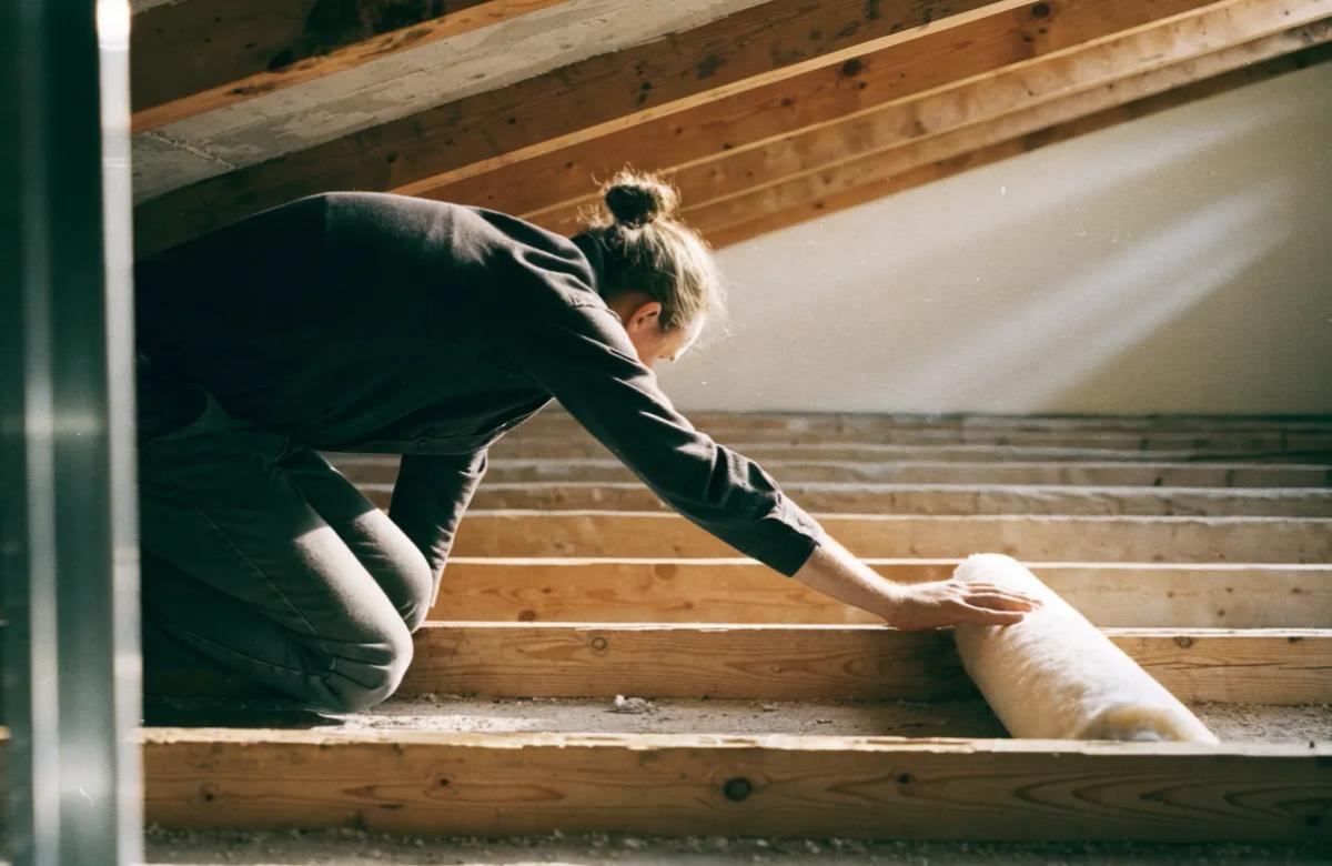 Isolation des combles d'une maison par un artisan