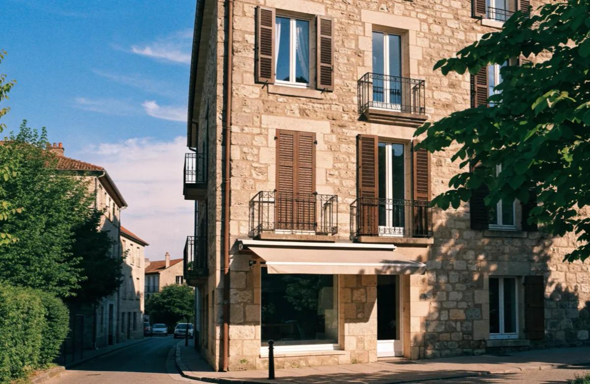 Immeuble mixte avec un commerce en rez-de-chaussée et des logements aux étages
