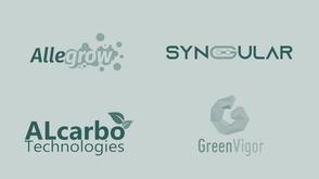 Logos of the EQT Impact Challenge finalists