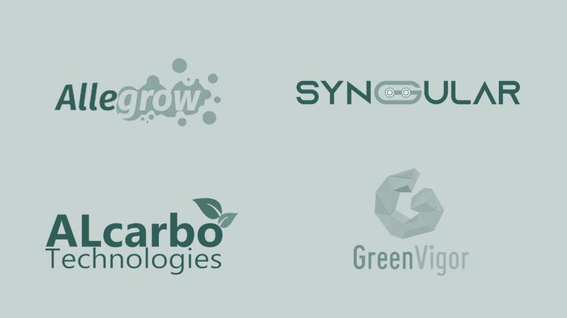 Logos of the EQT Impact Challenge finalists