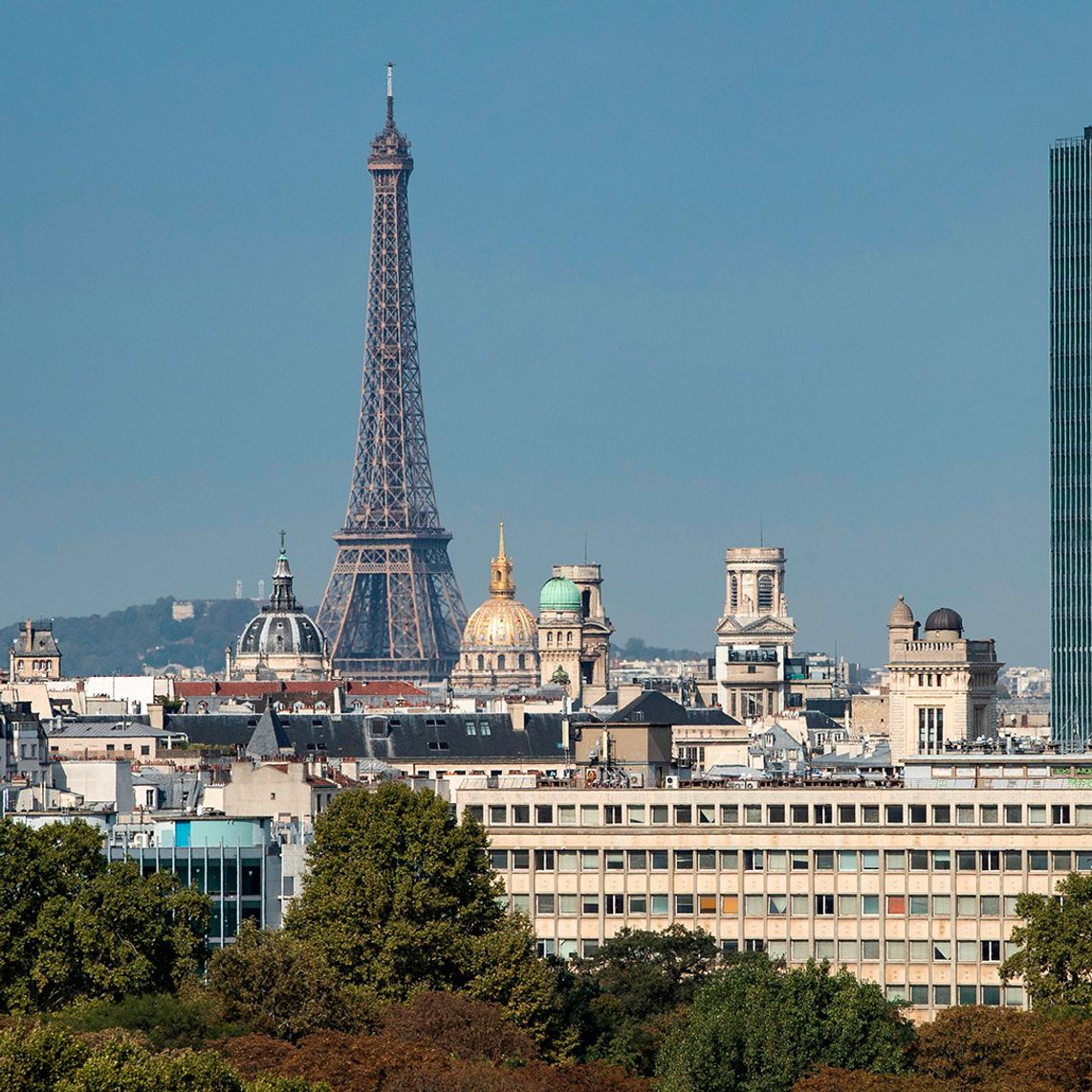 The Paris skyline.