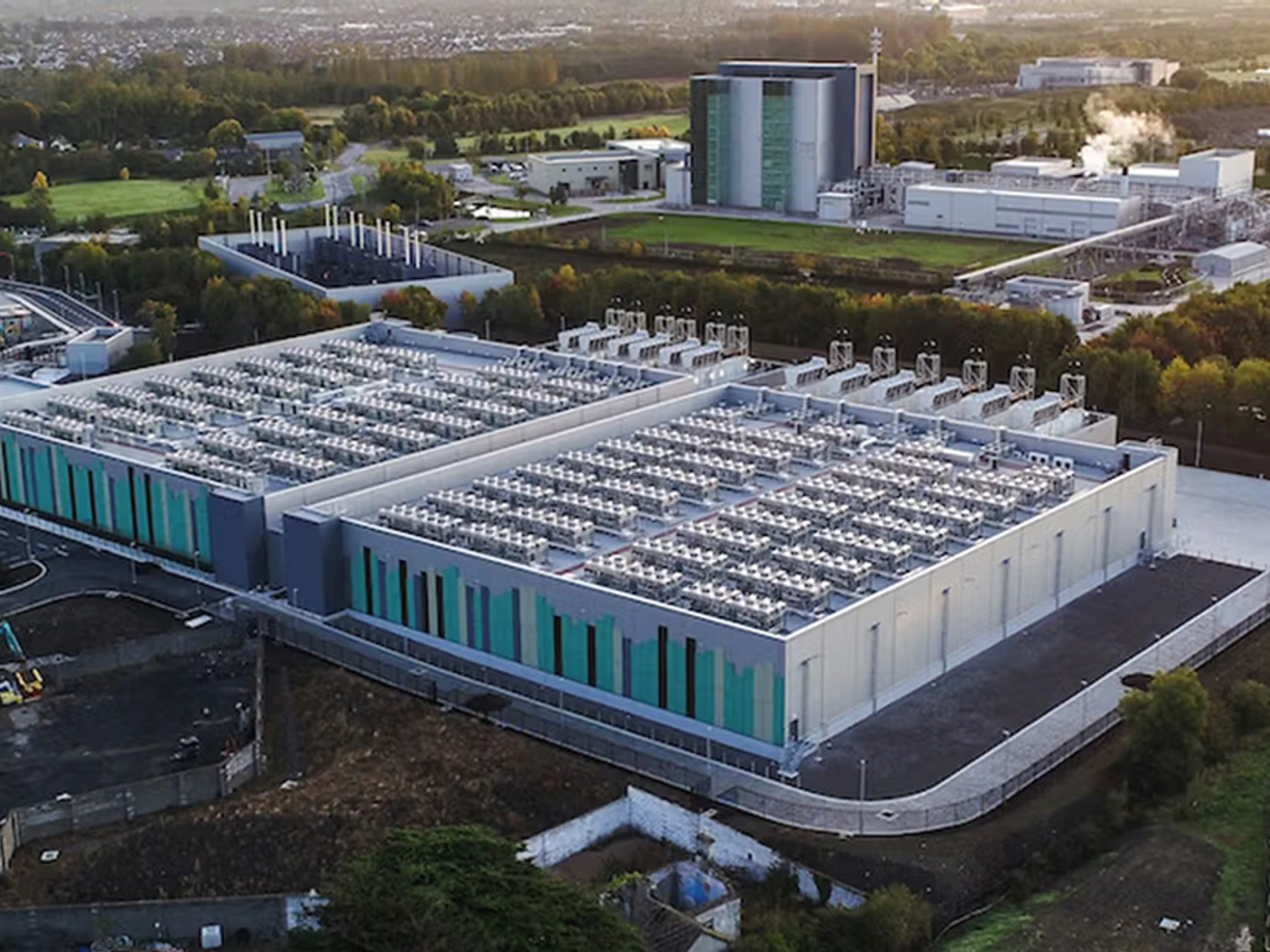 A drone shot over EdgeConneX 