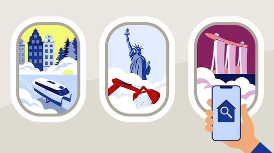 A view of EQT portfolio companies through an airplane window.