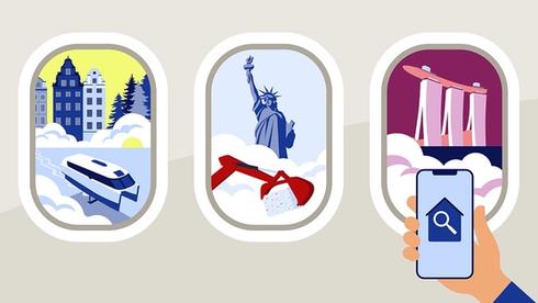 A view of EQT portfolio companies through an airplane window.