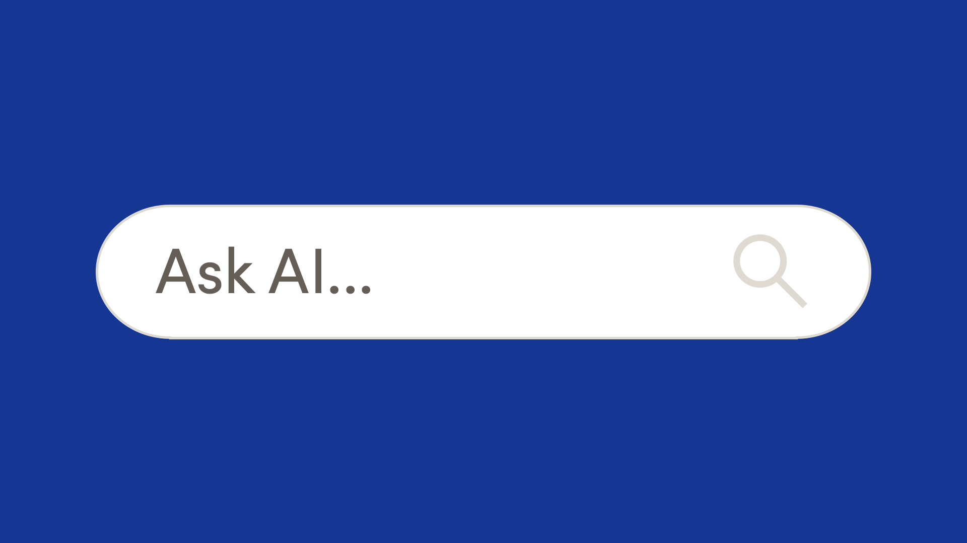 Search bar with the text "Ask AI..." 