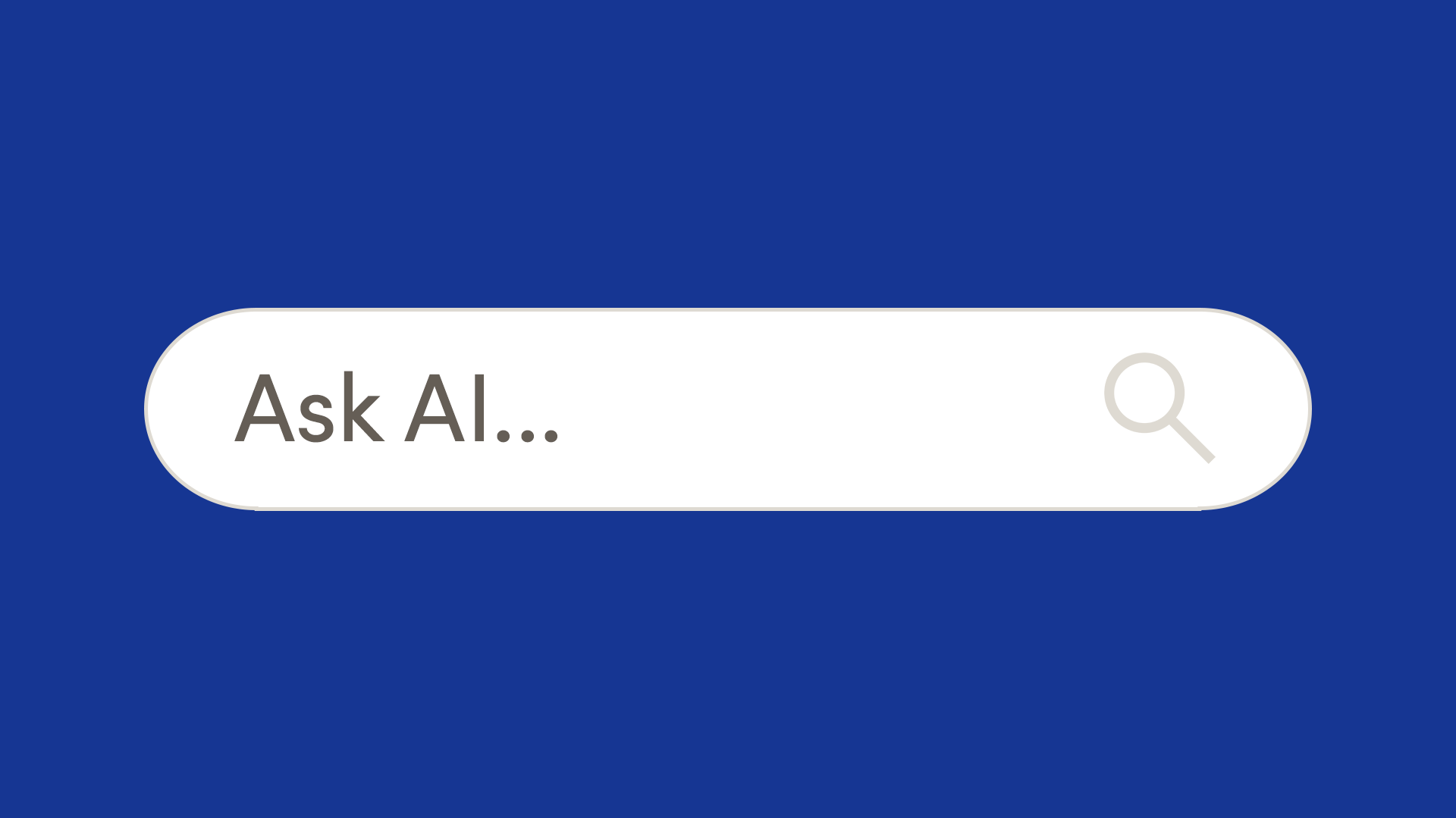 Search bar with the text "Ask AI..."