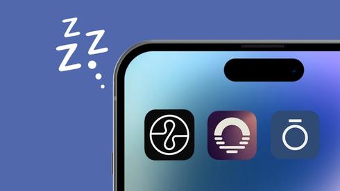 Sleep apps appear on a phone screen.