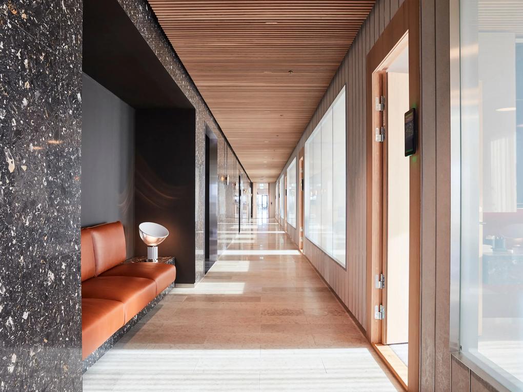 EQT office space showing a corridor