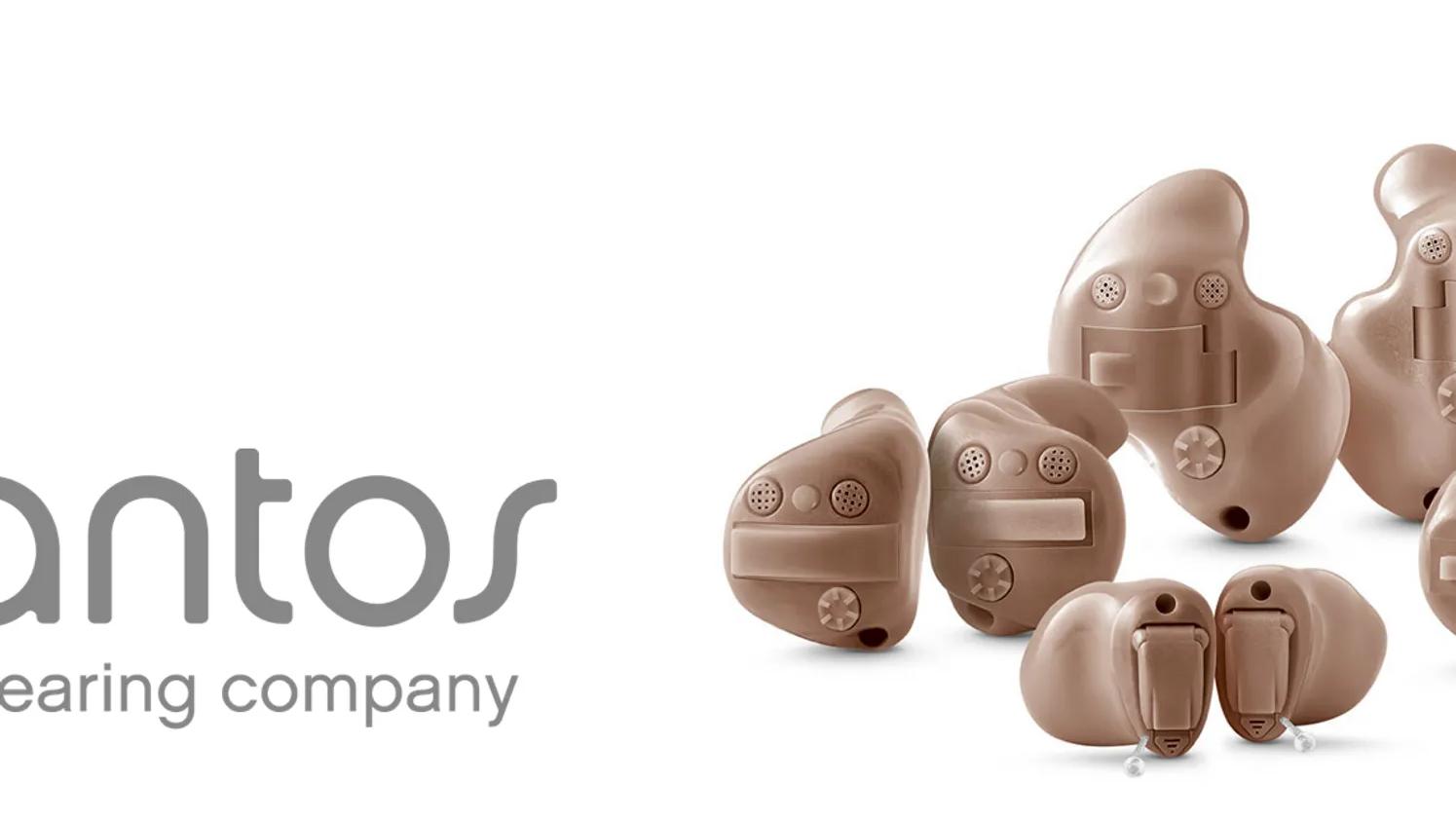 Hearing aids in various sizes and shapes.