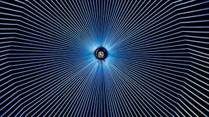 The periodic table with a magnifying glass