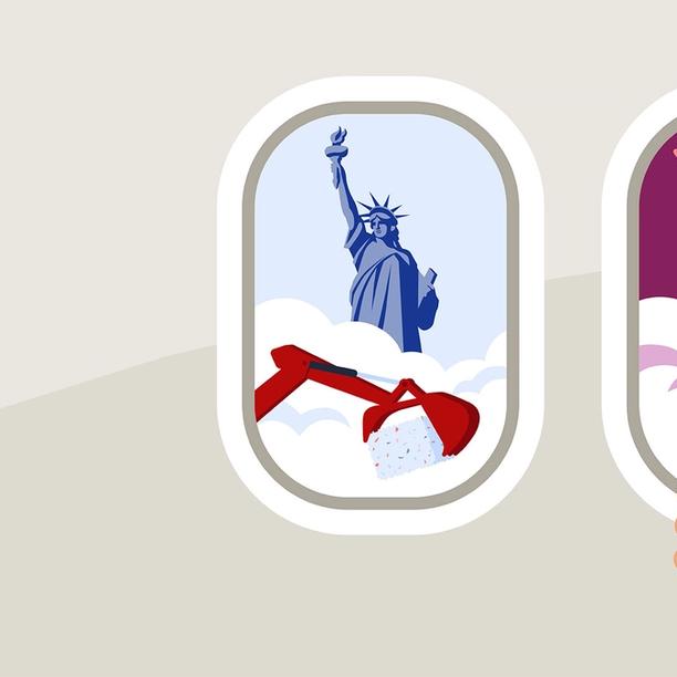 A view of EQT portfolio companies through an airplane window.