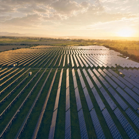 Solar panel farm 