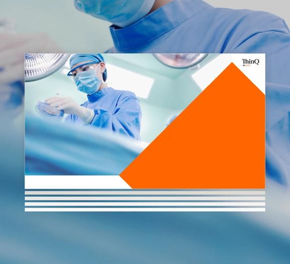 Healthcare report cover.