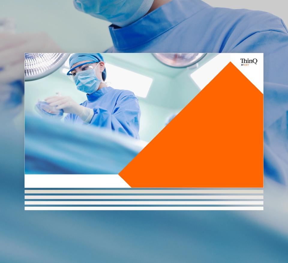 Healthcare report cover.