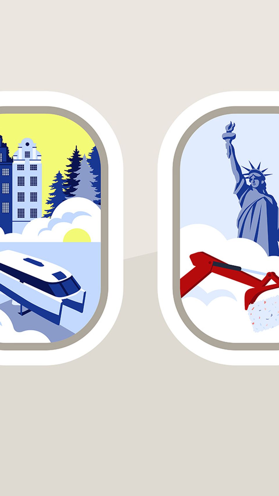 A view of EQT portfolio companies through an airplane window.