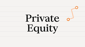 Illustration with the titel "Private Equity" in the middle