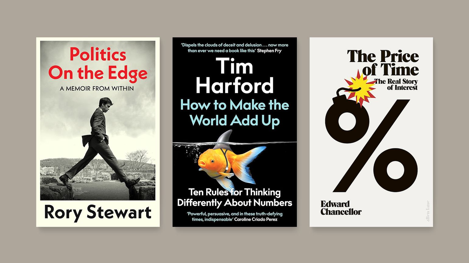 Three book covers.