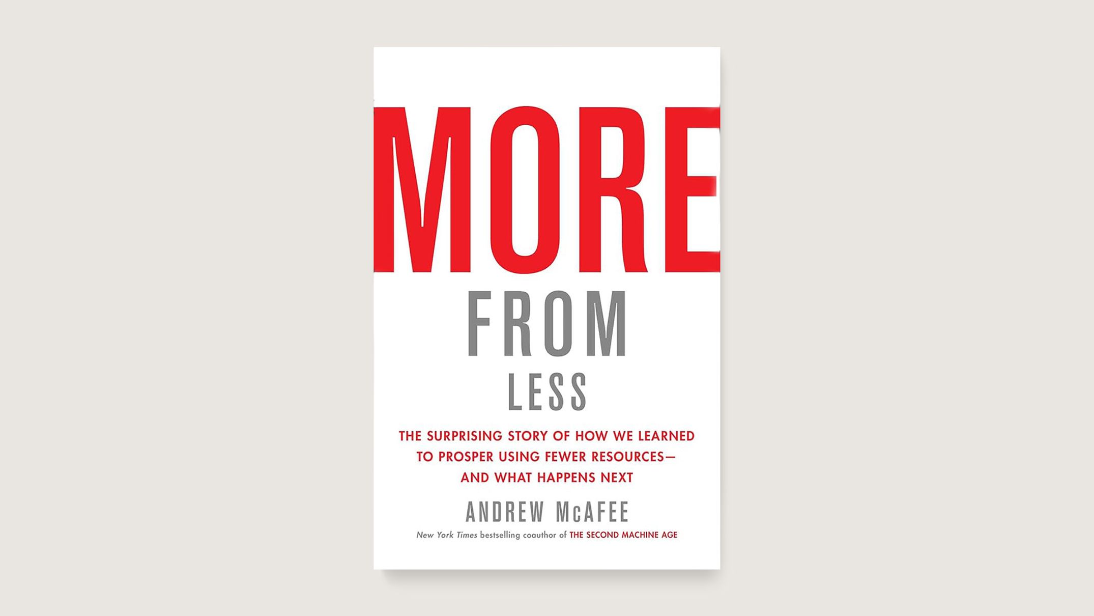More From Less cover