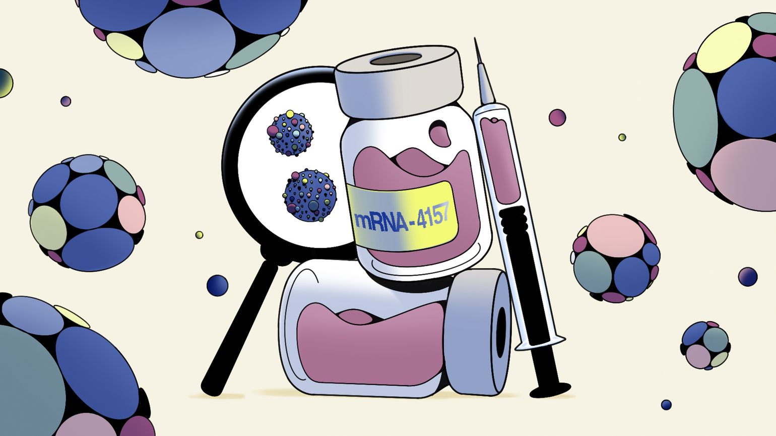 A syringe filled with a pink liquid.