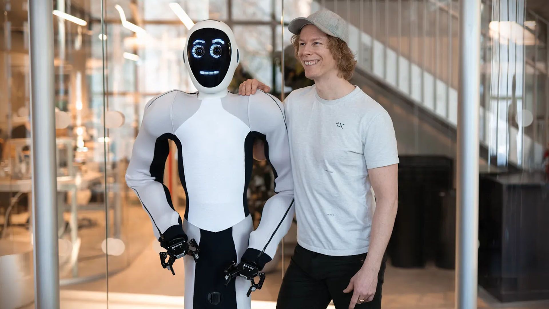 A 1x humanoid robot