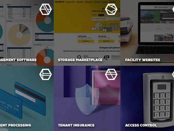 A grid of six images representing different services.