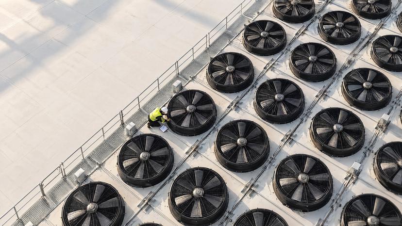 Industrial fans.