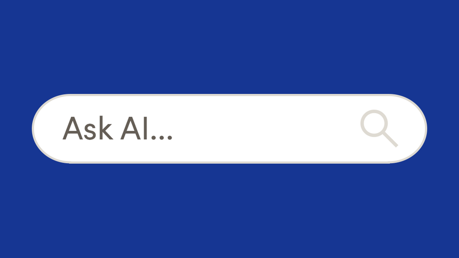 Search bar with the text "Ask AI..."
