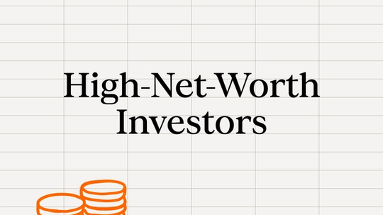 Illustration with "High-Net-Worth Investors" as the title and some drawn coins to the left of the title