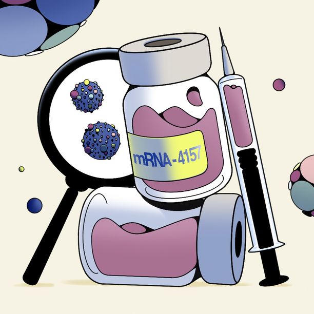 A syringe filled with a pink liquid.