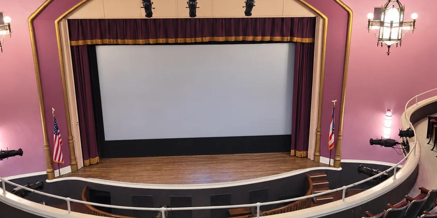 Interior of theater form balcony facing stage
