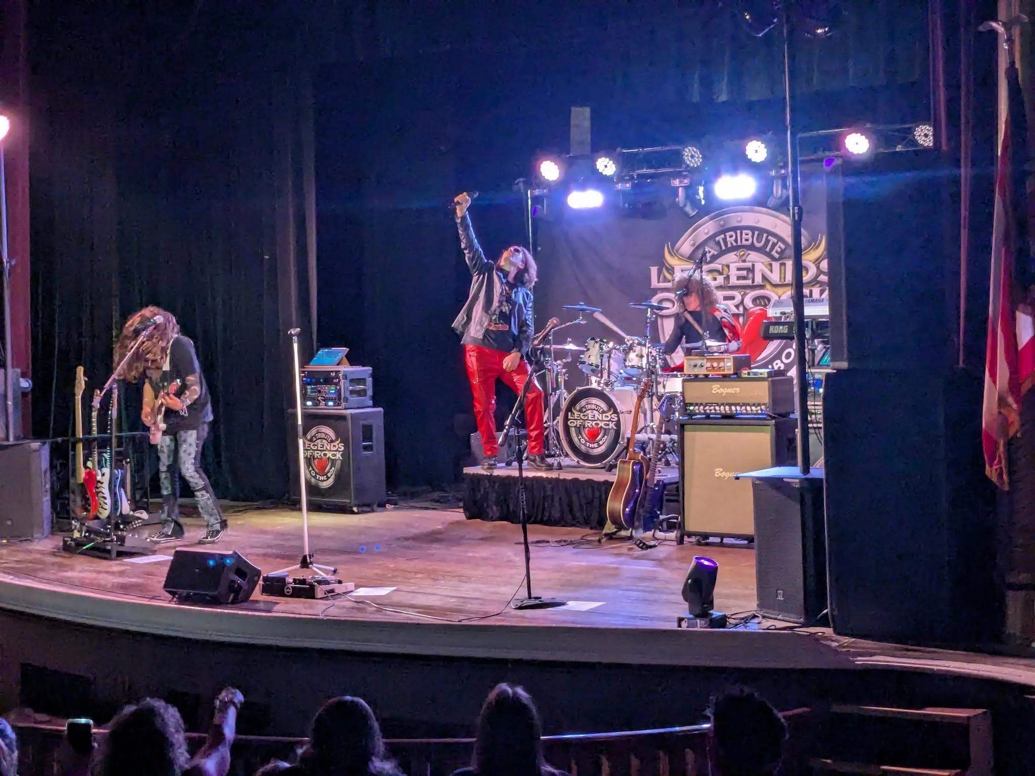 Rockers on Stage of the theater