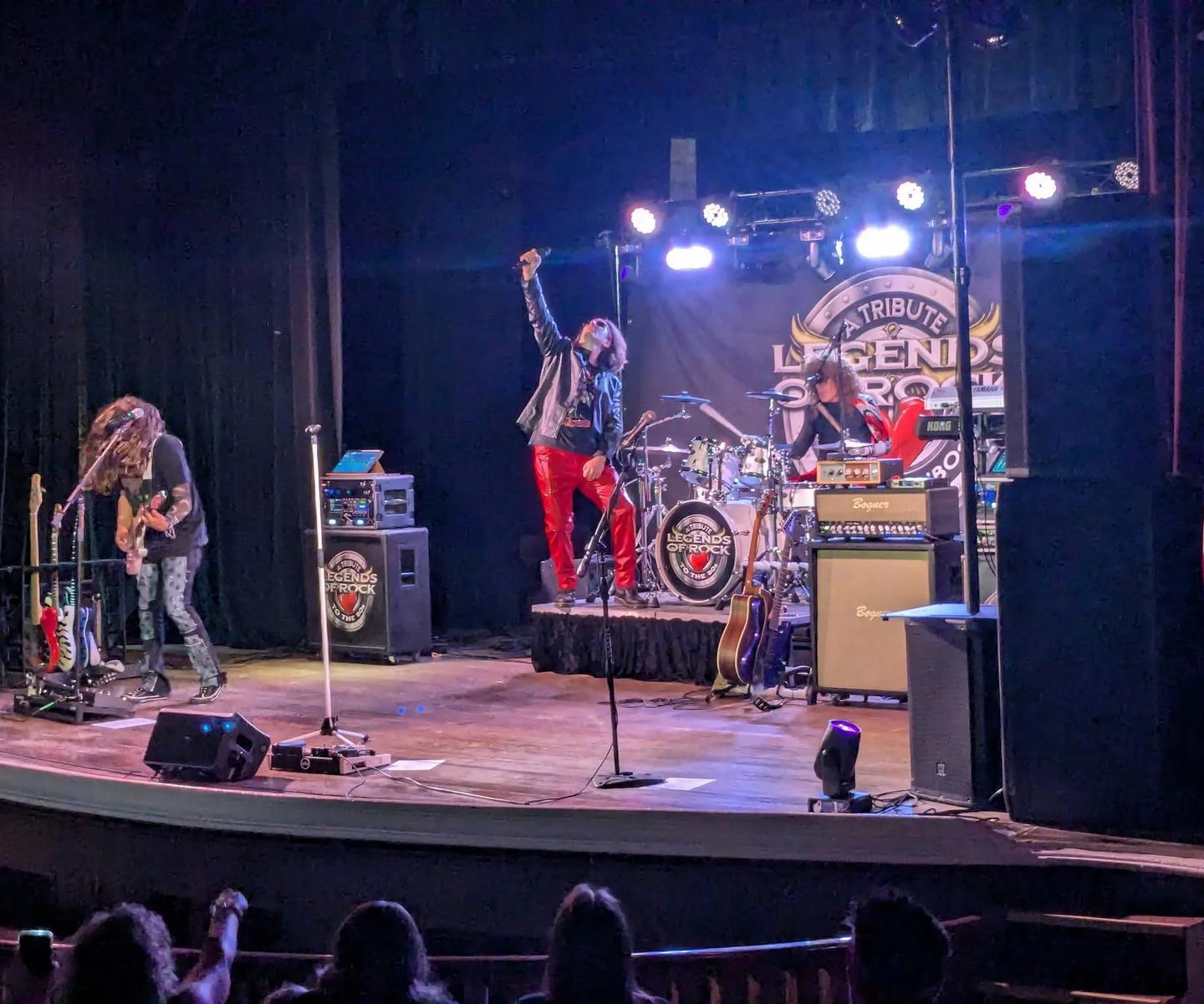 Rockers on Stage of the theater