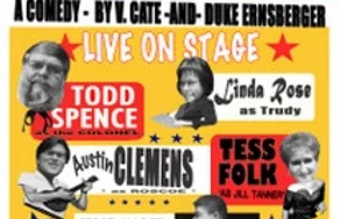 Poster for Elvis has left the building