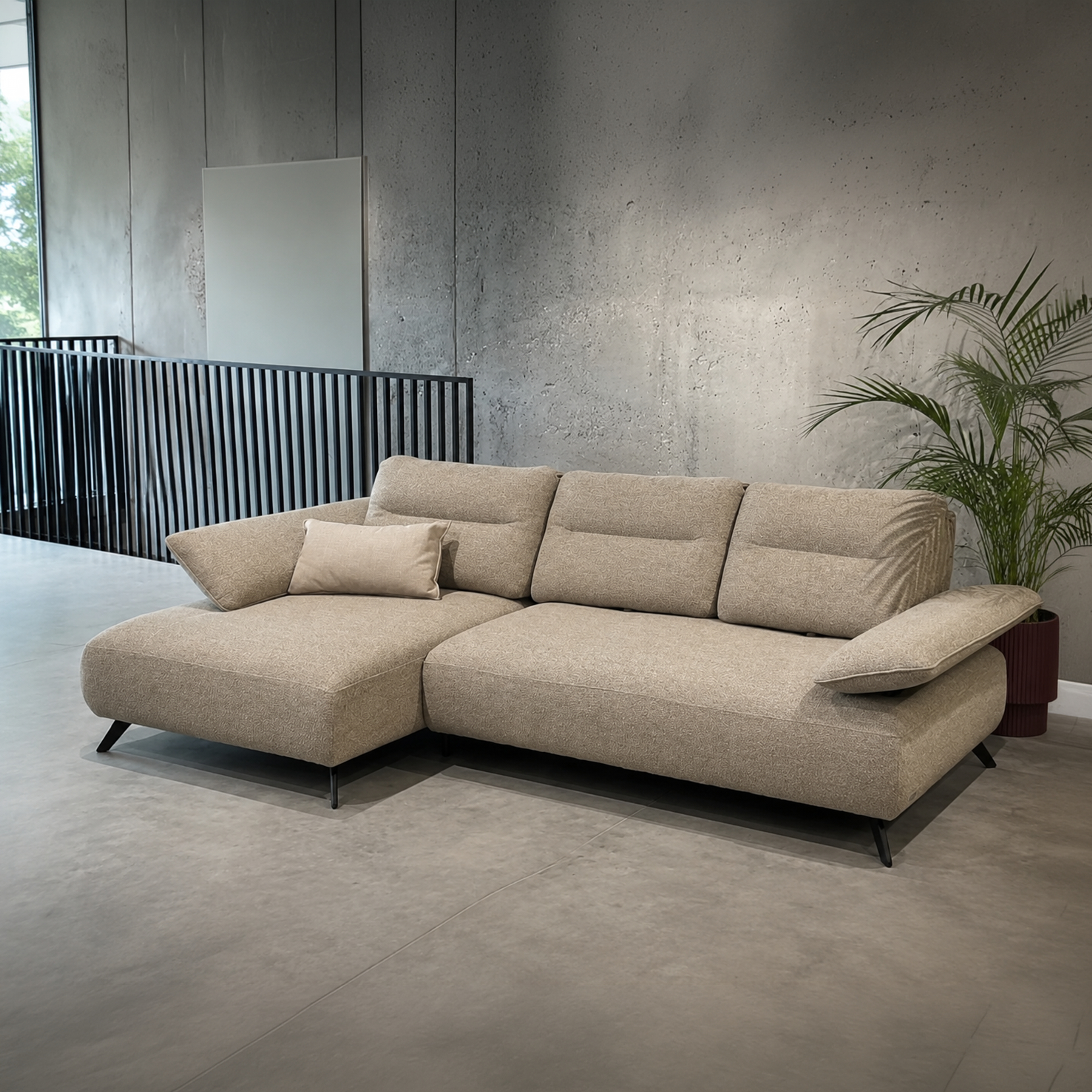 Natuzzi Editions sofa Valencia red room salone Kaune
