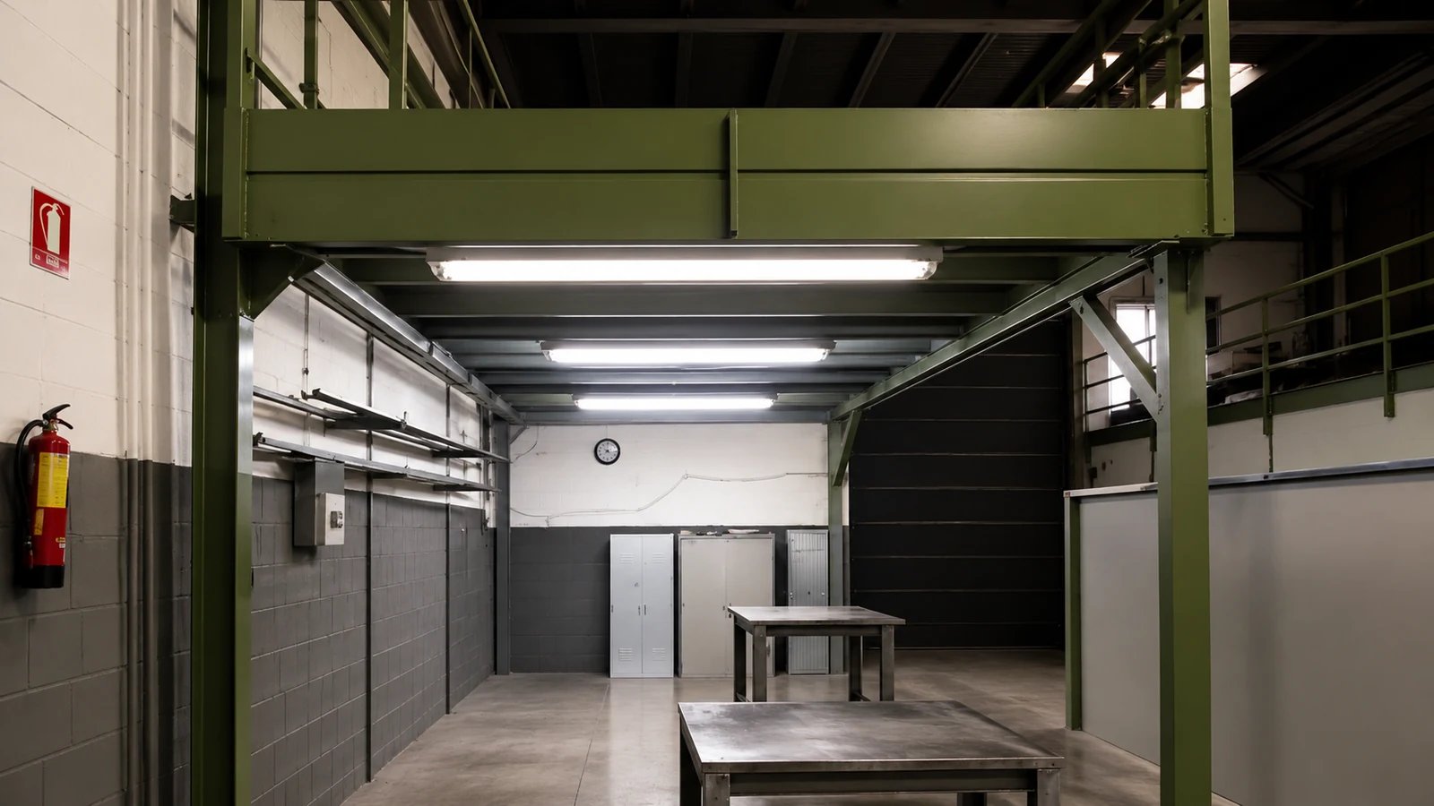 Estructura metálica industrial en las instalaciones de Nou Mafyc