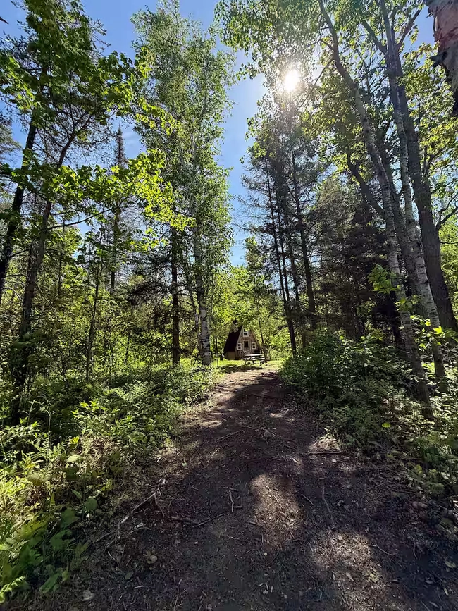 To the cabin