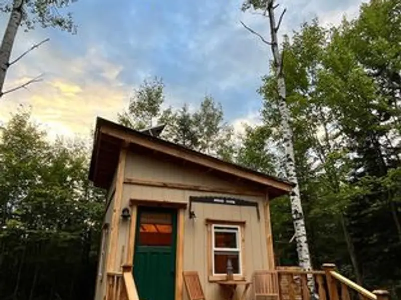 The Anesis cabin is an eco friendly solar powered off grid cabin 