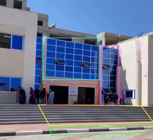 Eksempelbilde med markeringer