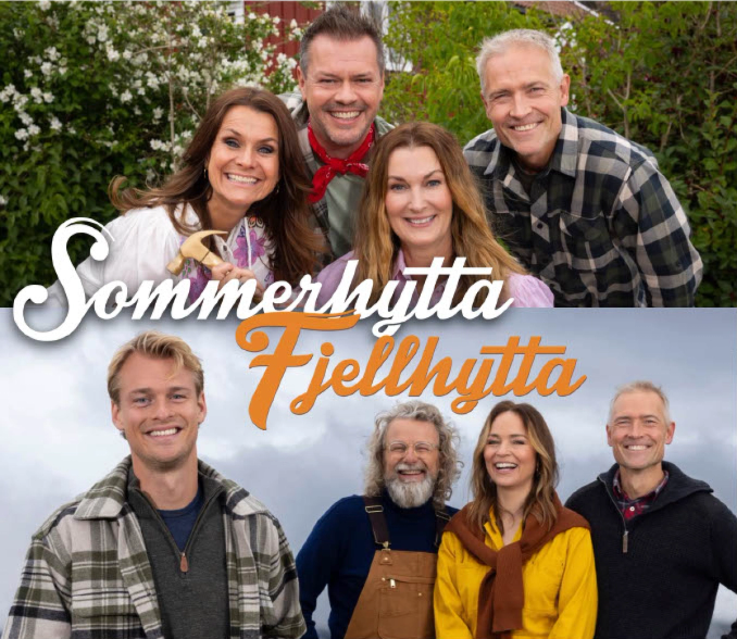 To deltakere i Sommerhytta som samarbeider