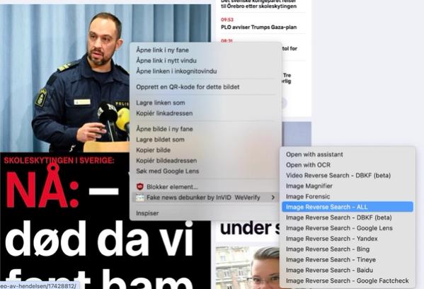 Ilustrasjon av image reverse search