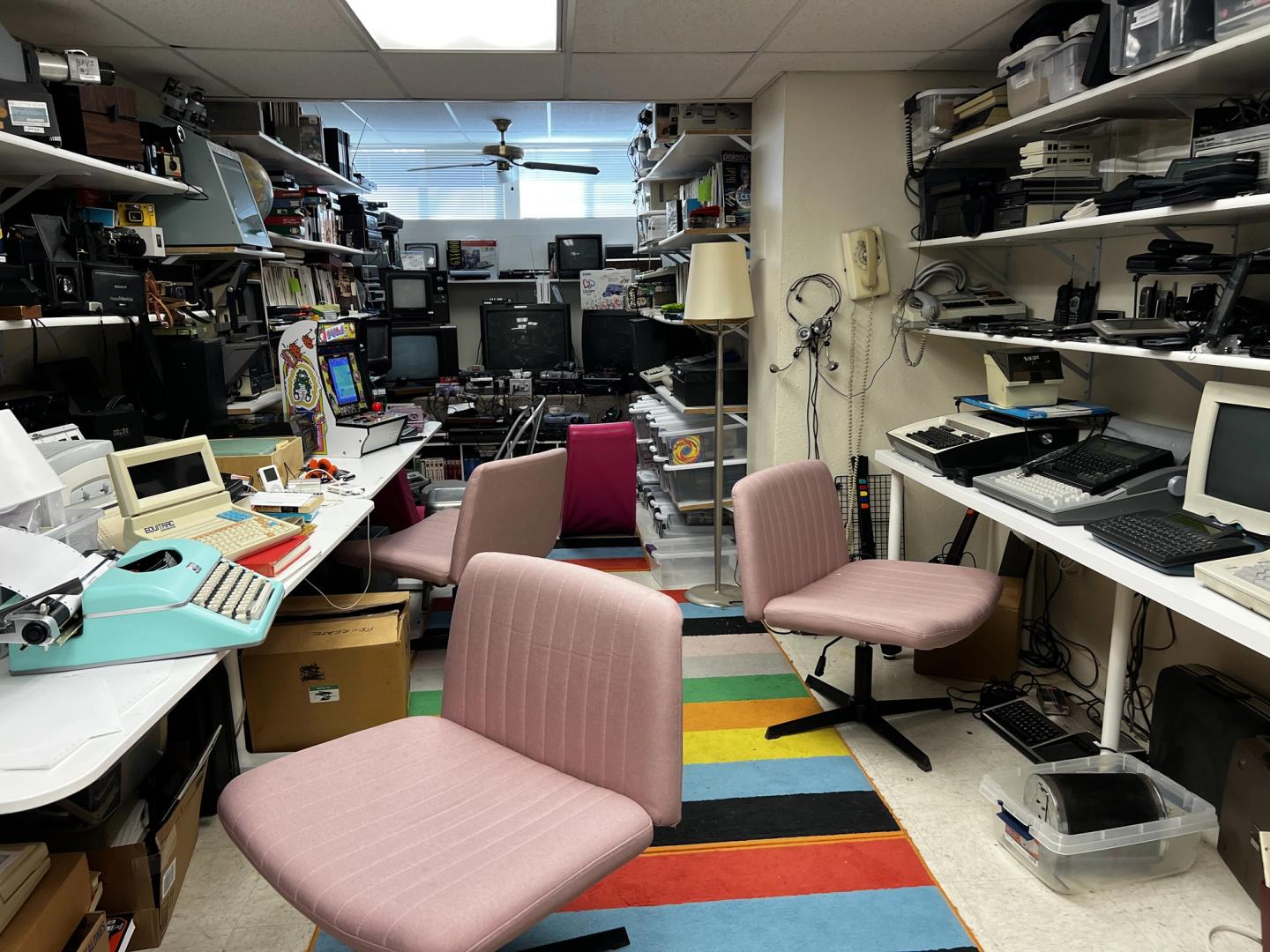 wide angle shot of the back room of the lab