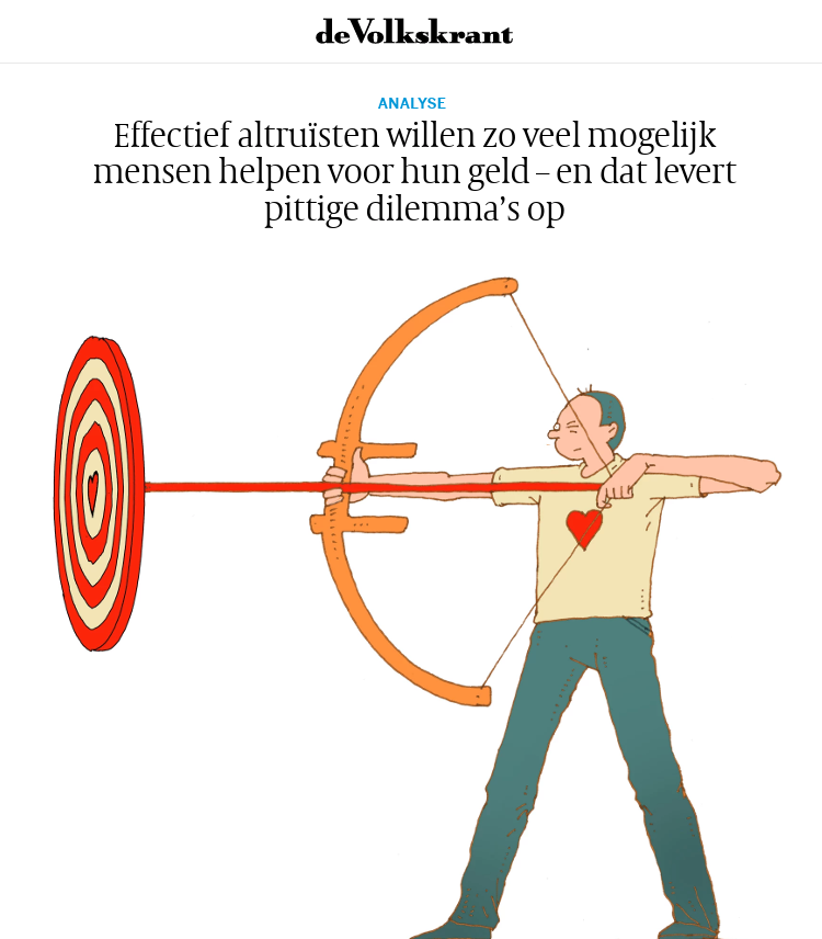 Effectieve altruïsten willen met hun geld zoveel mogelijk mensen helpen