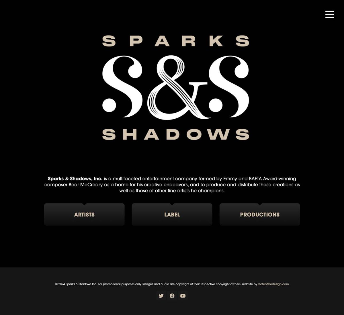 Sparks & Shadows Website Design — Sparks & Shadows
