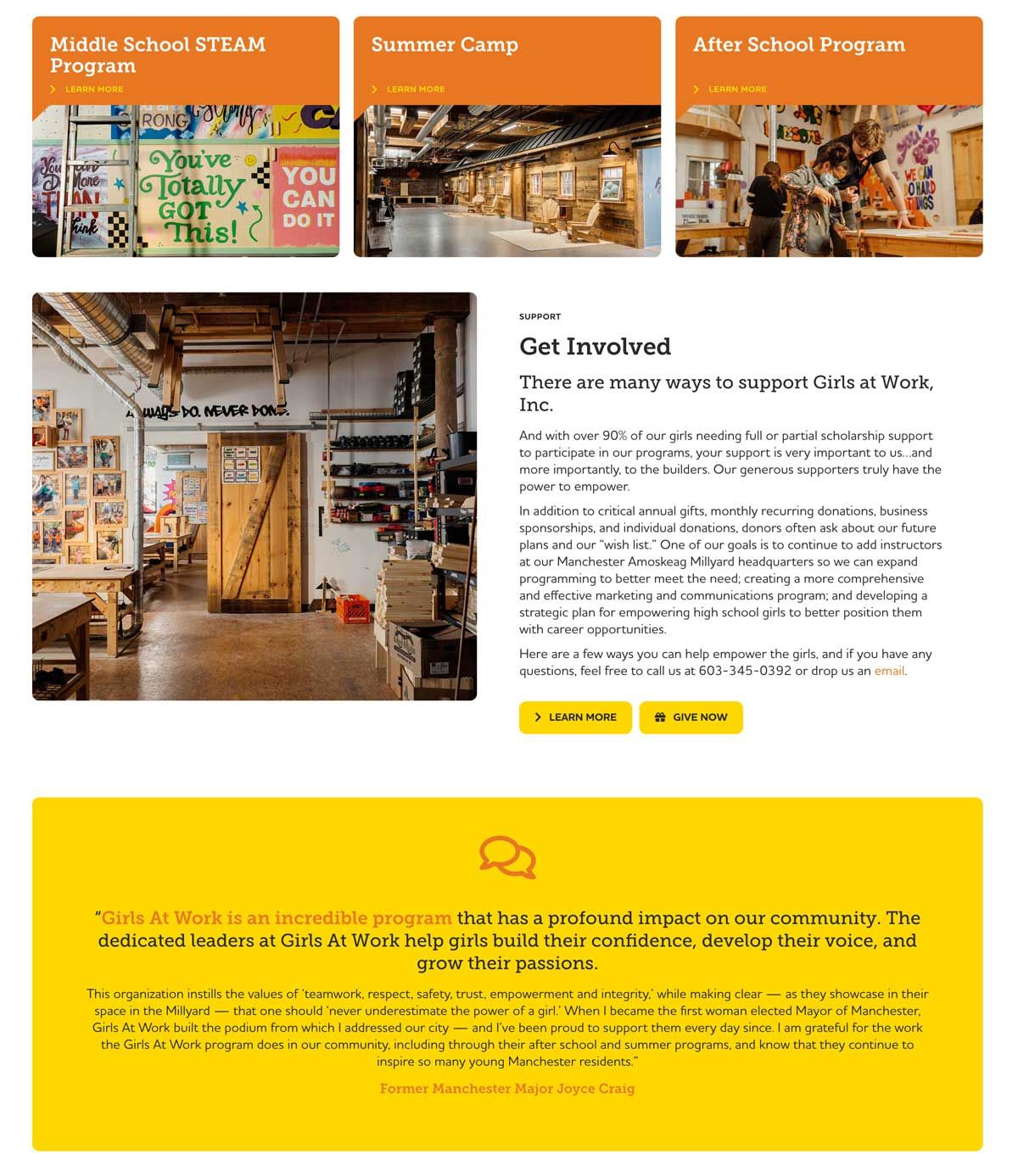 GirlsAtWork.org Website — Girls at Work (2)