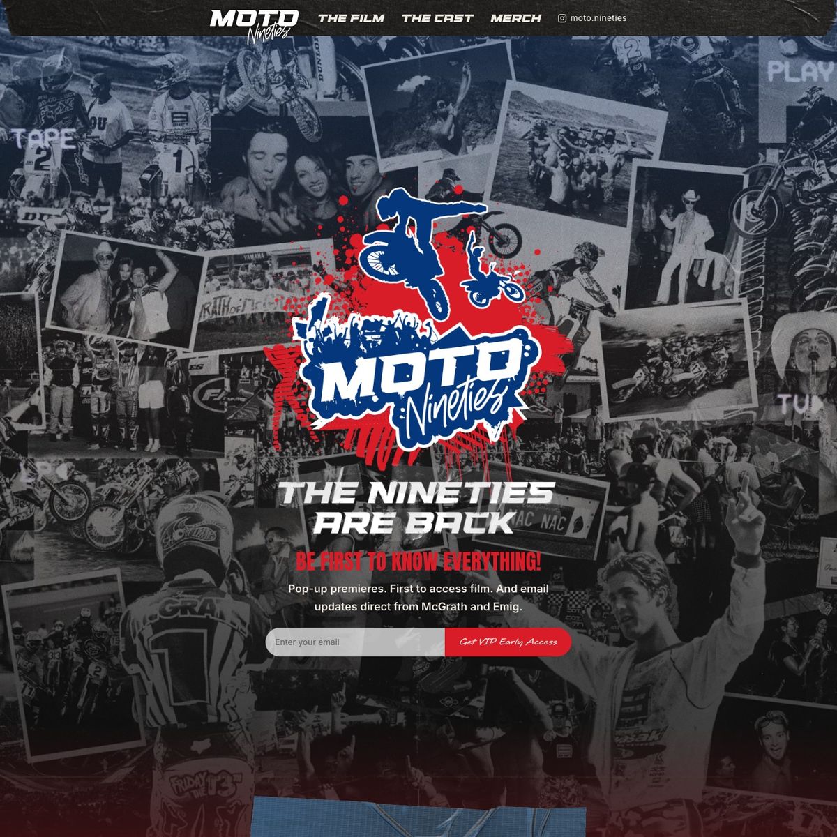 Moto Nineties Website for The Hammer Factory